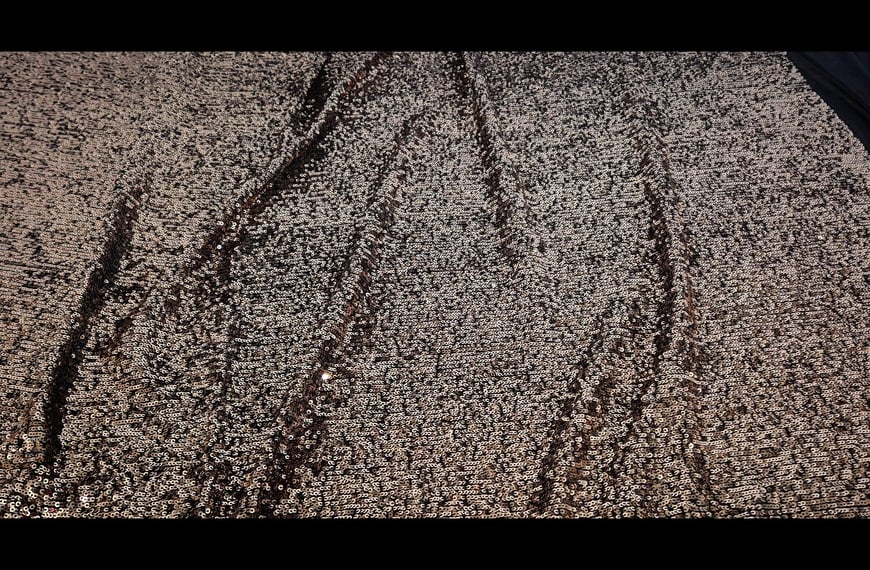 Jersey with Sequin Round Small Polyester Single-Colored - 150cm